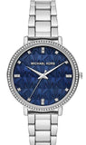 Michael Kors Pyper Blue Dial Silver Steel Strap Watch For Women - MK4671 Authentic Buy Shop Now