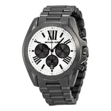 Michael Kors Bradshaw Chronograph Quartz White Dial Grey Steel Strap Watch For Men - MK5952 Authentic Buy Shop Now