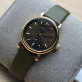 Marc Jacobs Baker Olive Dial Olive Leather Strap Watch for Women - MBM1330 Authentic Buy Shop Now