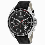 Hugo Boss Driver Black Dial Black Leather Strap Watch for Men -1513087 Authentic Buy Shop Now