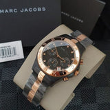 Marc Jacobs Blade Chronograph Grey Dial Two Tone Steel Strap Watch for Women - MBM8583 Authentic Buy Shop Now