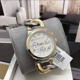 Michael Kors Runway White Dial Two Tone Steel Strap Watch for Women - MK3199 Authentic Buy Shop Now