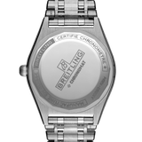 Breitling Chronomat Automatic 36 Green Dial Silver Steel Strap Watch for Women - A10380101L1A1 Authentic Buy Shop Now
