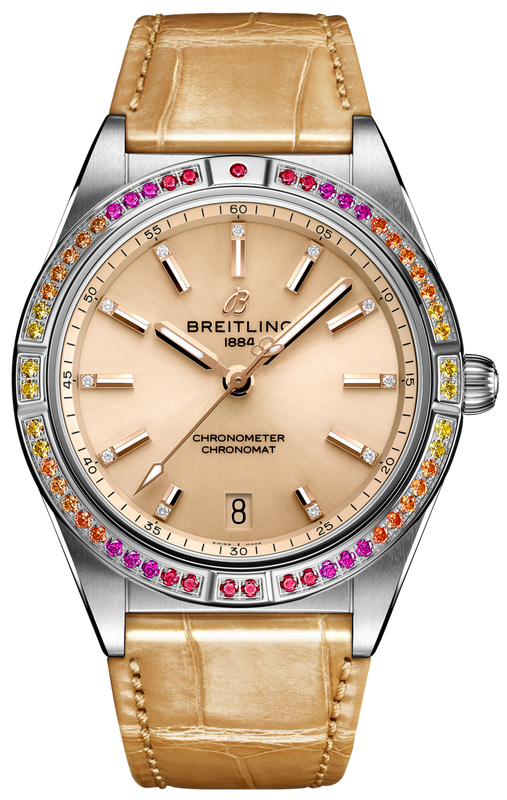 Breitling Chronomat Automatic 36 South Sea Brown Dial Brown Leather Strap Watch for Women - A10380611A1P1 Authentic Buy Shop Now