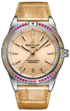 Breitling Chronomat Automatic 36 South Sea Brown Dial Brown Leather Strap Watch for Women - A10380611A1P1 Authentic Buy Shop Now