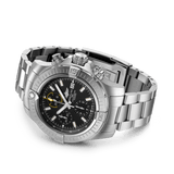 Breitling Avenger Chronograph 45mm Black Dial Silver Steel Strap Watch for Men - A13317101B1A1 Authentic Buy Shop Now