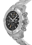 Breitling Avenger Chronograph 45mm Black Dial Silver Steel Strap Watch for Men - A13317101B1A1 Authentic Buy Shop Now