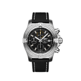 Breitling Avenger Chronograph 45mm Black Dial Black Leather Strap Watch for Men - A13317101B1X1 Authentic Buy Shop Now