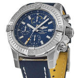 Breitling Avenger Chronograph 45mm Blue Dial Blue Calfskin Strap Watch for Men - A13317101C1X2 Authentic Buy Shop Now