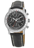 Breitling Navitimer 1 Chronograph 41mm Automatic Black Dial Black Leather Strap Mens Watch - A13324121B1P1 Authentic Buy Shop Now