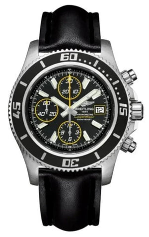 Breitling Superocean Chronograph II Black Dial 44mm Automatic Mens Watch - A1334102/BA82 Authentic Buy Shop Now
