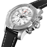 Breitling Super Avenger Chronograph 48 White Dial Black Nylon Strap Watch for Men - A133751A1A1X1 Authentic Buy Shop Now