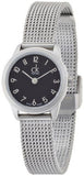 Calvin Klein Minimal Black Dial Silver Mesh Bracelet Watch for Women - K3M53151 Authentic Buy Shop Now
