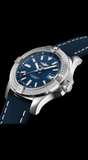 Breitling Avenger Automatic 43mm Blue Dial Blue Nylon Strap Watch for Men - A17318101C1X2 Authentic Buy Shop Now