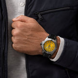 Breitling Avenger Automatic 45mm Seawolf Yellow Dial Black Nylon Strap Watch for Men - A17319101/1X2 Authentic Buy Shop Now