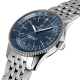 Breitling Navitimer Automatic 41mm Blue Dial Silver Steel Strap Watch for Men - A17326161C1A1 Authentic Buy Shop Now