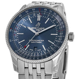 Breitling Navitimer Automatic 41mm Blue Dial Silver Steel Strap Watch for Men - A17326161C1A1 Authentic Buy Shop Now