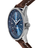 Breitling Navitimer 1 Automatic 41mm Blue Dial Brown Steel Strap Watch for Men - A17326161C1P1 Authentic Buy Shop Now