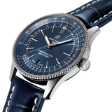 Breitling Navitimer Automatic 41 Blue Dial Blue Leather Strap Watch for Men - A17326161C1P3 Authentic Buy Shop Now