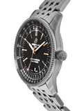 Breitling Navitimer Automatic 41mm Black Dial Silver Steel Strap Watch for Men - A17326241B1A1 Authentic Buy Shop Now