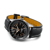 Breitling Automatic 41mm Black Dial Black Leather Strap Watch for Men - A17326241B1P1 Authentic Buy Shop Now