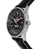 Breitling Automatic 41mm Black Dial Black Leather Strap Watch for Men - A17326241B1P1 Authentic Buy Shop Now