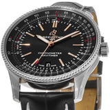 Breitling Automatic 41mm Black Dial Black Leather Strap Watch for Men - A17326241B1P1 Authentic Buy Shop Now