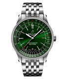 Breitling Navitimer Automatic 41mm Green Dial Silver Steel Strap Watch for Men - A17326361L1A1 Authentic Buy Shop Now