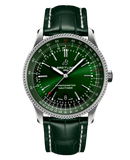 Breitling Navitimer Automatic 41mm Green Dial Green Leather Strap Watch for Men - A17326361L1P1 Authentic Buy Shop Now