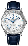 Breitling Navitimer Automatic 41mm White Dial Blue Leather Strap Watch for Men - A173263A1G1P1 Authentic Buy Shop Now