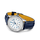 Breitling Navitimer Automatic 41mm White Dial Blue Leather Strap Watch for Men - A173263A1G1P1 Authentic Buy Shop Now