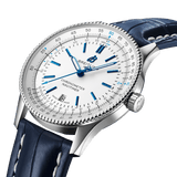 Breitling Navitimer Automatic 41mm White Dial Blue Leather Strap Watch for Men - A173263A1G1P1 Authentic Buy Shop Now