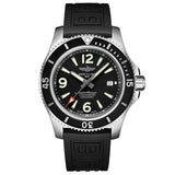 Breitling Superocean II 44mm Black Dial Black Rubber Strap Watch for Men - A17367D71B1S2 Authentic Buy Shop Now