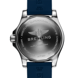 Breitling Superocean 44mm Automatic Blue Dial Blue Rubber Strap Watch for Men - A17367D81C1S2 Authentic Buy Shop Now
