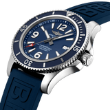 Breitling Superocean 44mm Automatic Blue Dial Blue Rubber Strap Watch for Men - A17367D81C1S2 Authentic Buy Shop Now