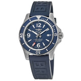 Breitling Superocean 44mm Automatic Blue Dial Blue Rubber Strap Watch for Men - A17367D81C1S2 Authentic Buy Shop Now