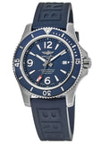 Breitling Superocean 44mm Automatic Blue Dial Blue Rubber Strap Watch for Men - A17367D81C1S2 Authentic Buy Shop Now