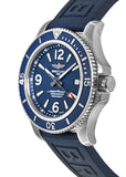 Breitling Superocean 44mm Automatic Blue Dial Blue Rubber Strap Watch for Men - A17367D81C1S2 Authentic Buy Shop Now