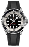 Breitling Superocean Automatic 42 Black Dial Black Rubber Strap Watch for Men - A17375211B1S1 Authentic Buy Shop Now