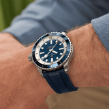 Breitling Superocean Automatic 42mm Blue Dial Blue Rubber Strap Watch for Men - A17375E71C1S1 Authentic Buy Shop Now