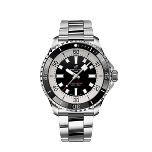 Breitling Superocean Automatic 44mm Black Dial Silver Steel Strap Watch for for Men - A17376211B1A1 Authentic Buy Shop Now