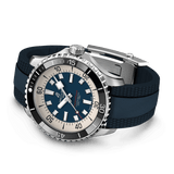 Breitling Superocean Automatic 44 Blue Dial Blue Rubber Strap Watch for Men - A17376211C1S1 Authentic Buy Shop Now