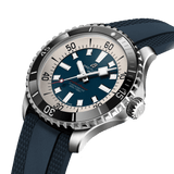 Breitling Superocean Automatic 44 Blue Dial Blue Rubber Strap Watch for Men - A17376211C1S1 Authentic Buy Shop Now