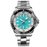 Breitling Superocean Automatic 44mm Turquoise Dial Silver Steel Strap Watch for Men - A17376211L2A1 Authentic Buy Shop Now