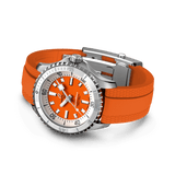 Breitling Superocean Automatic 36 Orange Dial Orange Rubber Strap Watch for Men - A17377211O1S1 Authentic Buy Shop Now