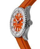 Breitling Superocean Automatic 36 Orange Dial Orange Rubber Strap Watch for Men - A17377211O1S1 Authentic Buy Shop Now
