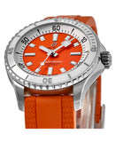 Breitling Superocean Automatic 36 Orange Dial Orange Rubber Strap Watch for Men - A17377211O1S1 Authentic Buy Shop Now