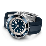 Breitling Superocean Automatic 46 Blue Dial Blue Rubber Strap Watch for Men - A17378E71C1S1 Authentic Buy Shop Now