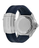 Breitling Superocean Automatic 46 Blue Dial Blue Rubber Strap Watch for Men - A17378E71C1S1 Authentic Buy Shop Now