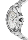 Breitling Colt Automatic Silver Dial Black Leather Mens Watch - A1738811/G791/173A Authentic Buy Shop Now